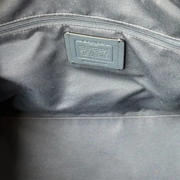 Coach Kleo Denim Leather Carryall Bag - Picture 9 of 15